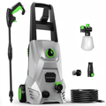 Rebelduck 4000 PSI Electric Pressure Washer Max 2.6 GPM Power Washer with Adjustable Nozzle 0-120°,Foam Cannon 35FT Power Cord 20FT Hose for Car Garden Yard Hom