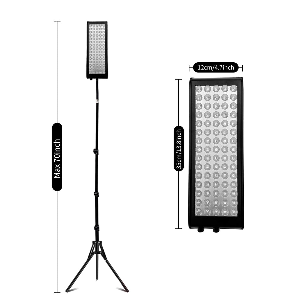 Red Light with Remote Control for Face and Body, 660nm Deed Red Light and 850nm Near Infrared LED Red Light Device at Home for Body