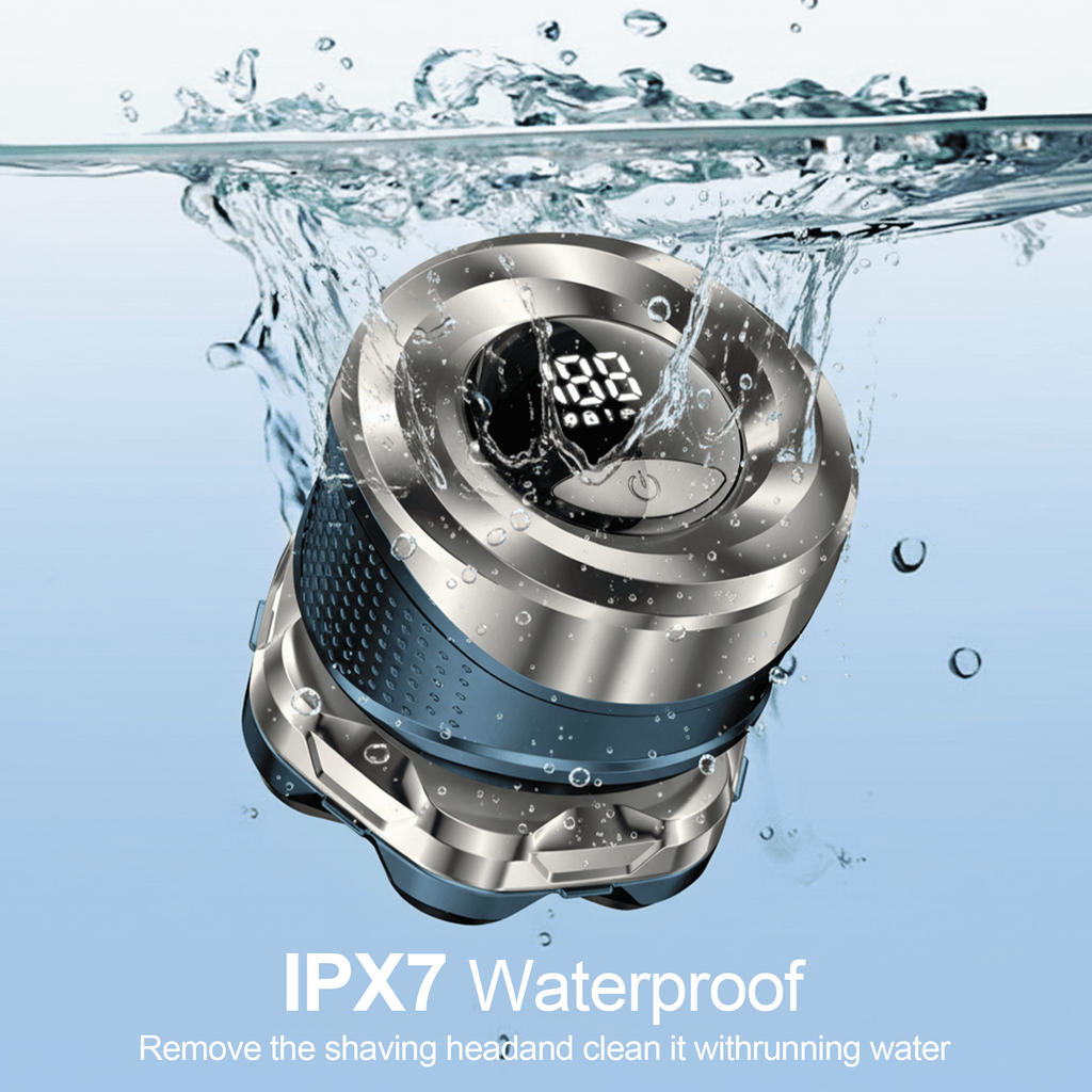 Rebelduck Head Shaver for Bald Men: Electric Bald Razor -IPX7 Wet & Dry Shaving- 7 Floating Heads for Ultimate Comfort - Rechargeable Grooming Kit for Scalp/Face/Beard -Ergonomic Grip