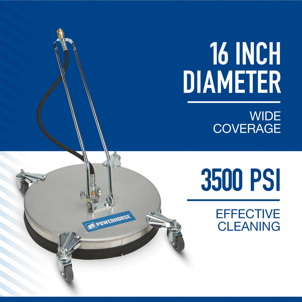 Powerhorse Pressure Washer Surface Cleaner, 16in. Dia., 3500 PSI, 5 GPM