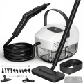 Powerful Steam Cleaner – 15s Heat-Up 2500W Handheld Steamer with 3-Level Adjustable Handle 1.6L Tank & 16 Accessories – Portable Steamer for Home, Car, Grease, Grout, Tile & Upholstery