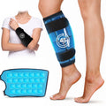 Rebelduck Knee Ice Pack Wrap, 45-Min Cold Therapy, Reusable Gel for Thighs, Elbows, Calves & Legs, 12"x9.5" Ice Grid Design