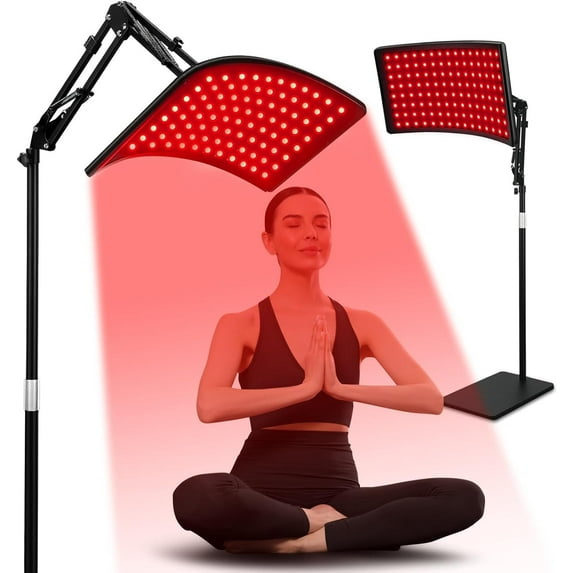 Rebelduck Red Light Therapy for Face and Body, Red Infrared Light Therapy Lamp with Stand Led 660nm Red Light-Therapy& 850nm Infrared Light Device for Body