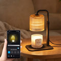 AOVOX Smart Wi-Fi Candle Warmer Lamp, App & Voice Control, Compatible with Alexa and Google Home, Flameless Wax Melter, Timer, 1%-100% Dimmable, 2 Bulbs Included.