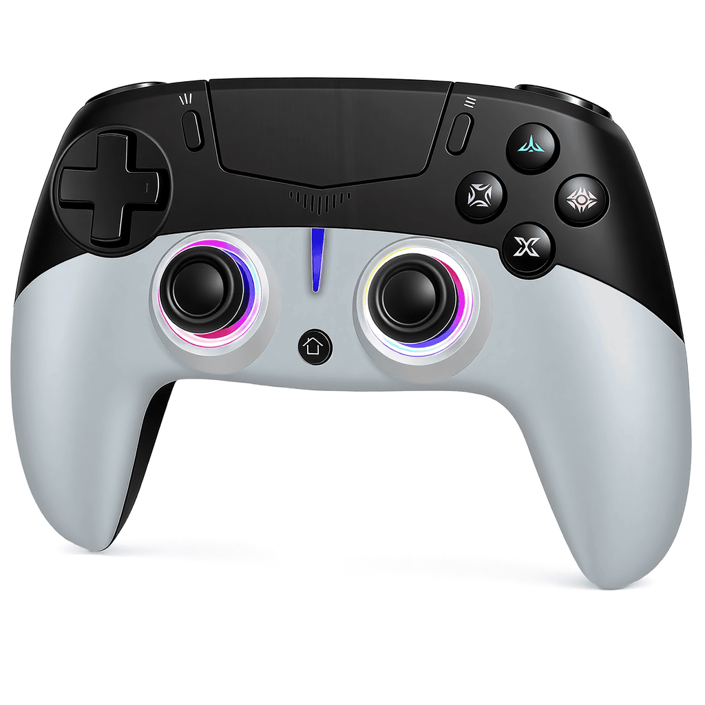 Rebelduck Wireless RGB Controller Compatible with P5/P5 Pro/P5 Slim with Dual Vibration & Six-Axis Sensor
