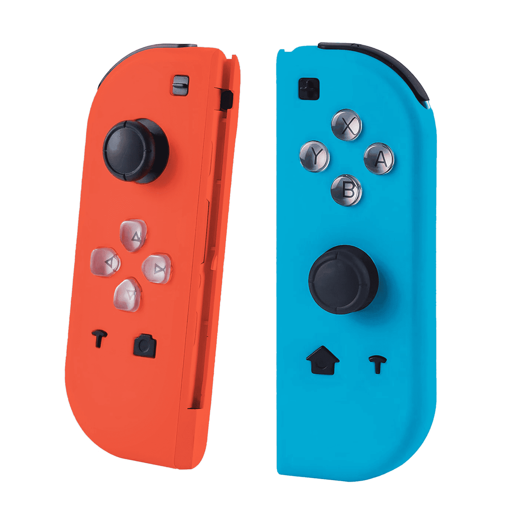 Rebelduck Wireless Switch Controllers Compatible With OLED/Lite, Support Wake-up and 6-Axis Gyro With Wrist Straps (Red and Blue)