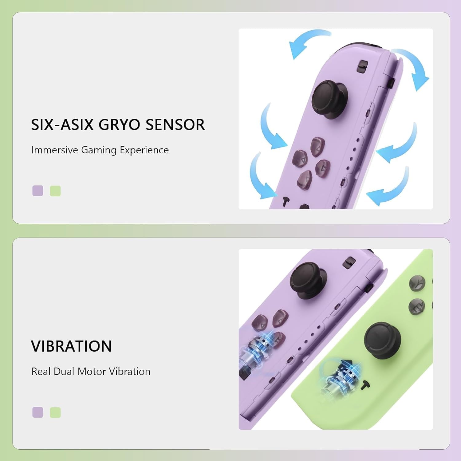Rebelduck Switch Controller for Nintendo Switch, Switch Remote Control supports Dual Vibration/Motion Control/Screenshot/Wake-up