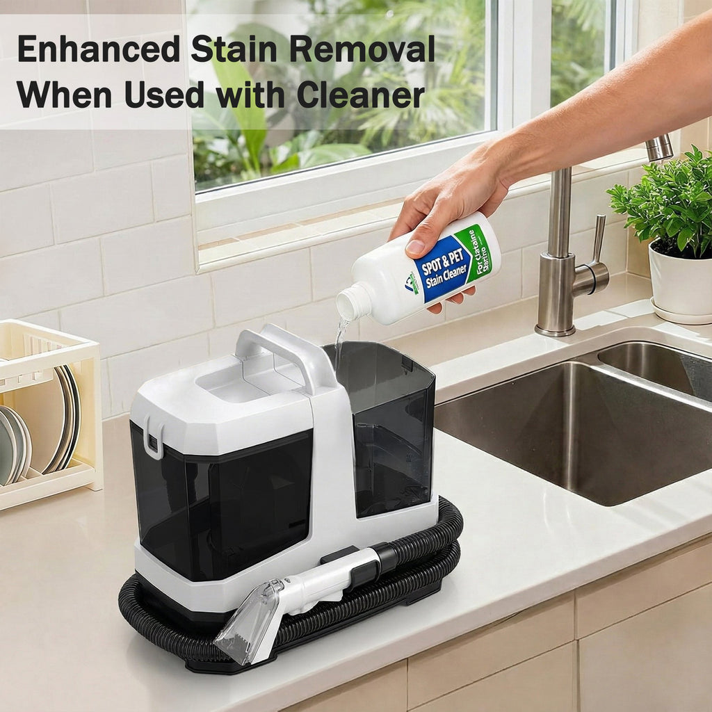 Rebelduck Portable Carpet and Upholstery Spot Cleaner Machine, 20Kpa Powerful Suction Lightweight Compact Design, Deep Clean for Car, Home