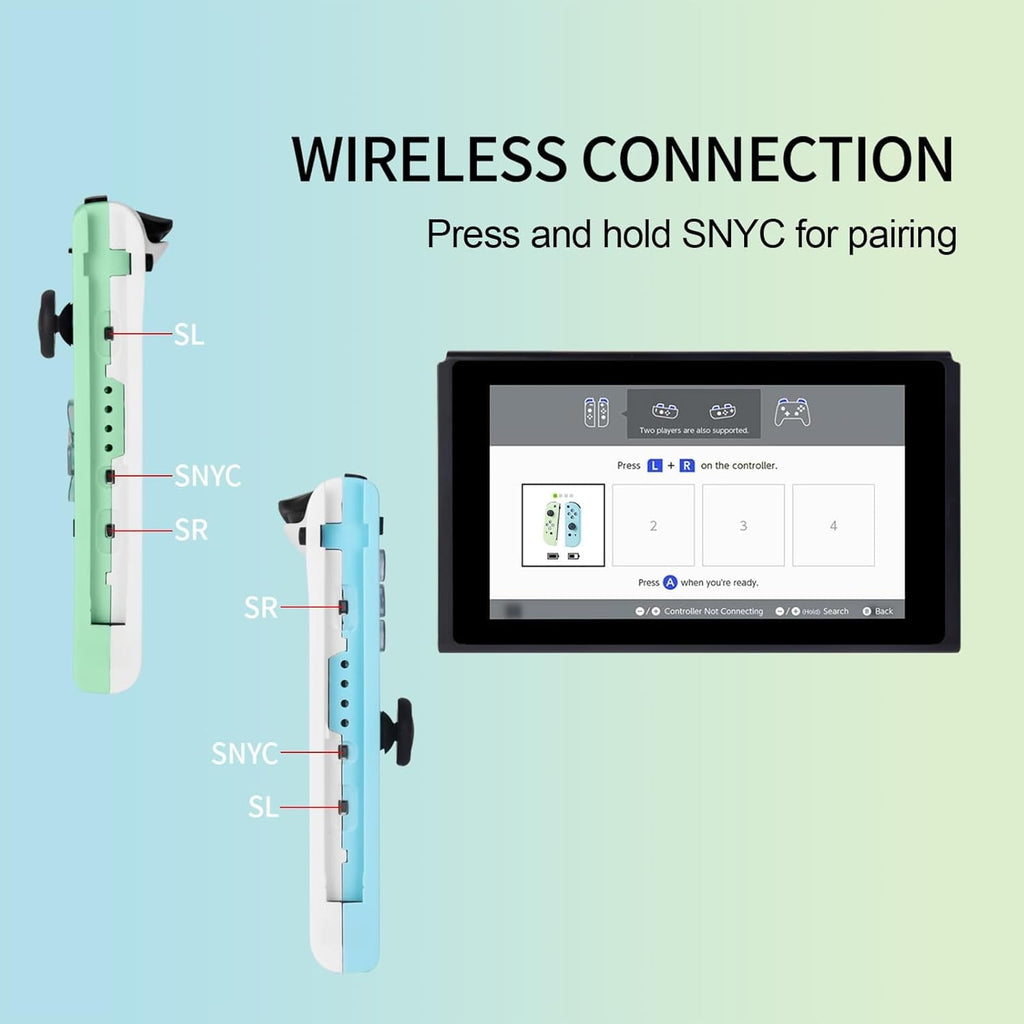 Rebelduck Switch Controller for Nintendo Switch, Switch Remote Control supports Dual Vibration/Motion Control/Screenshot/Wake-up