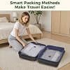 Vacuum Storage Bags with Cordless Digital Pump - 20 Combo | Vacuum Seal Bags for Clothing Travel, Comforters, Blankets, Bedding, Camping, Luggage, Airtight Compression Save 80% Space