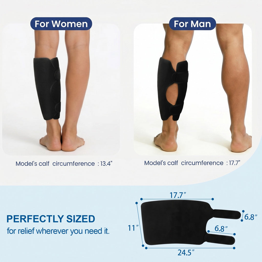 Rebelduck Knee Ice Pack Wrap, 45-Min Cold Therapy, Reusable Gel for Thighs, Elbows, Calves & Legs, 12"x9.5" Ice Grid Design